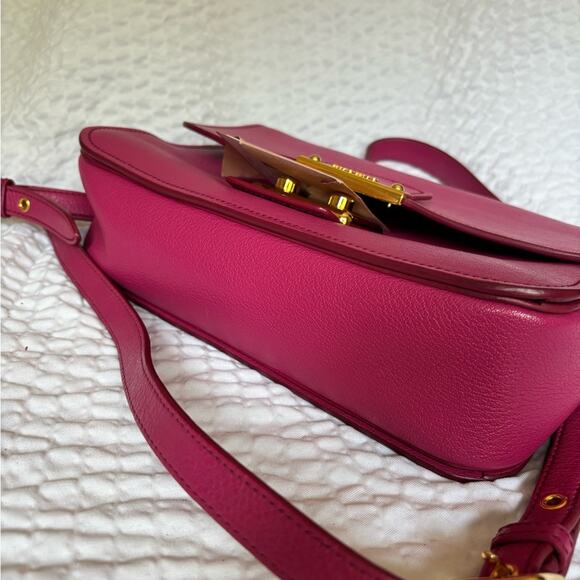Miu Miu Pink Leather Two-Way Bag - Picture 12 of 13